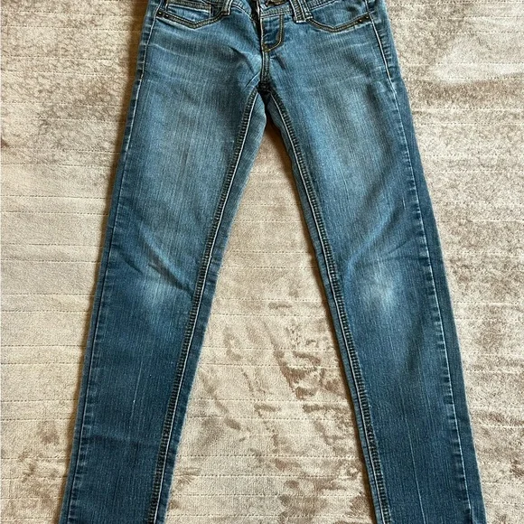 Rewind Skinny Women’s Blue Jeans Junior Size $15 - Picture 3 of 10